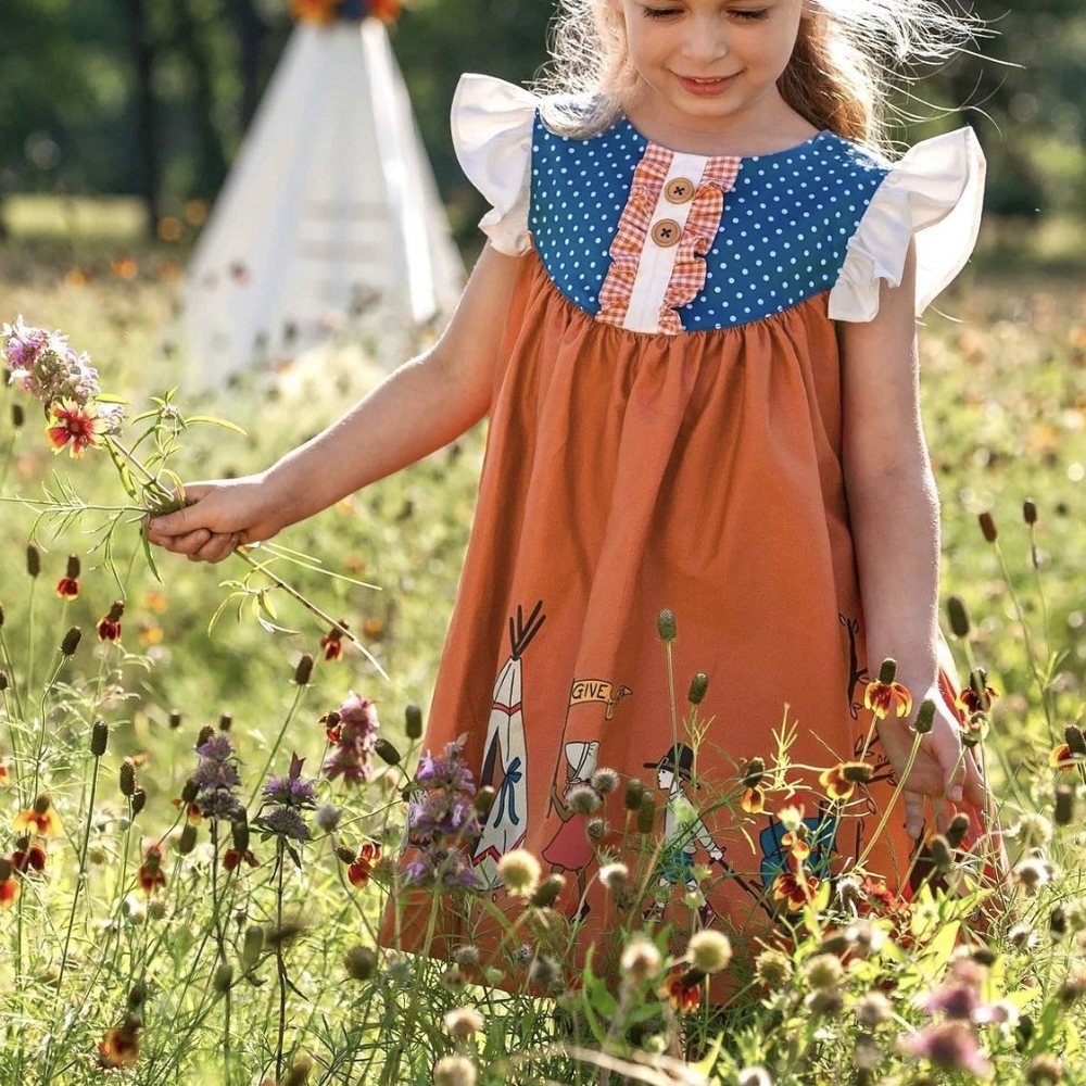 Eleanor Rose Thanksgiving On Parade Tunic w/bloomers